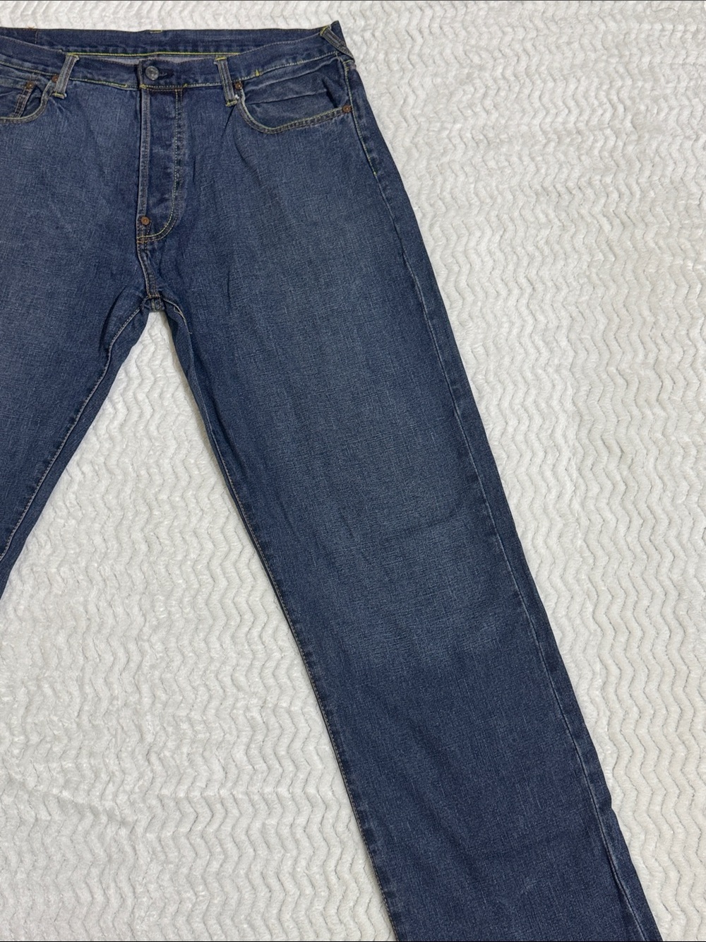 Vintage Evisu Denim Embroidered Jeans Japan Baggy Y2K Men Size 36 Blue - Picture 12 of 16